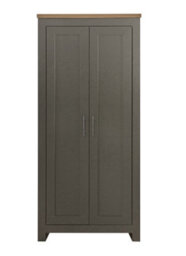 Birlea Highgate 2 Door Wardrobe Dark Grey - thumbnail 6