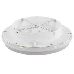 Beliani 42Cm Ceiling Led Ring Lamp Gold Metal Frame Opal Acrylic Shade Warm White Light - thumbnail 4