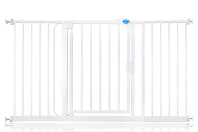 Bettacare Auto Close Pet Gate, 147Cm - 154Cm, White, Pressure Fit Stair Gate For Dog & Puppy - image 1