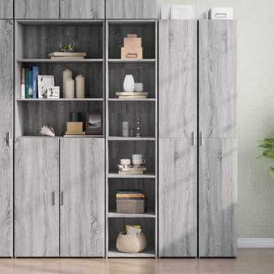 Berkfield Highboard Grey Sonoma 40X41X185 Cm Engineered Wood - image 1