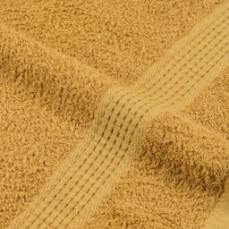 Berkfield Sauna Towels 10 Pcs Gold 80X200 Cm 360 Gsm 100% Cotton - thumbnail 7