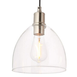 Pagazzi Lighting Pagazzi Jacob 3 Light Nickle And Glass Pendant Bar - thumbnail 5