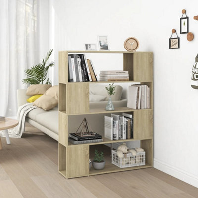 Vidaxl Book Cabinet Room Divider Sonoma Oak 100X24X124 Cm - image 1