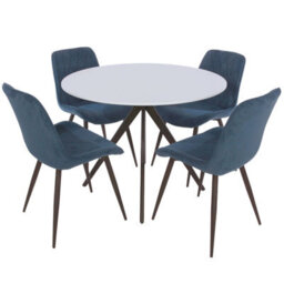 Core Products Round Dining Table - Black Pedestal Leg Frames, H75.0Cm X W100.0Cm X D100.0Cm - thumbnail 7