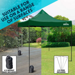 Dellonda Premium 3X3M Pop-Up Gazebo Water Resistant Carry Bag Stakes Weight Bags - thumbnail 3