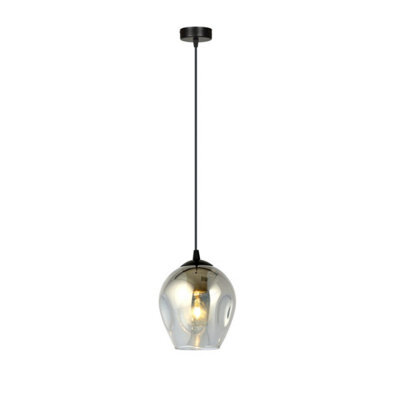 Emibig Lighting Emibig Istar Pendant Lamp 1 X E27 Black With Graphite Shade - image 1