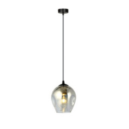 Emibig Lighting Emibig Istar Pendant Lamp  1 X E27 Black With Graphite Shade - thumbnail 1