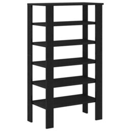 Vidaxl Shoe Rack Black 61X32X105 Cm Engineered Wood - thumbnail 6