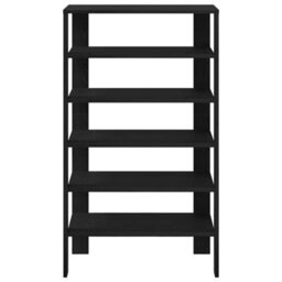 Vidaxl Shoe Rack Black 61X32X105 Cm Engineered Wood - thumbnail 4