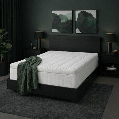 MHG Living Hotel-Quality Mattress Topper - Quilted 650Gsm Ultra Soft Microfibre, 5Cm Thick, Hypoallergenic & Breathable (140 X 70Cm) - image 1