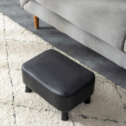 "Oira 16.54"" Small Footstool Pu Leather Ottoman Footrest Modern Home Living Room Bedroom Rectangular Stool" - thumbnail 7