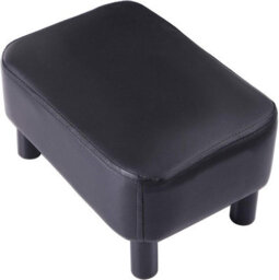 "Oira 16.54"" Small Footstool Pu Leather Ottoman Footrest Modern Home Living Room Bedroom Rectangular Stool" - thumbnail 1
