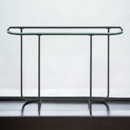 Urbn-Living Urbnliving 112Cm Width Curved Entry Console Foyer Side Sofa Accent Table Entryway Living Room - thumbnail 3