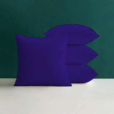 Crescent Waterproof 45X45Cm Purple Garden Cushion, Shredded Foam Filled Outdoor Garden Throw Pillow Pack Of 4 - image 1
