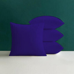Crescent Waterproof 45X45Cm Purple Garden Cushion, Shredded Foam Filled Outdoor Garden Throw Pillow Pack Of 4 - thumbnail 1