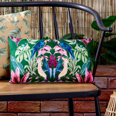 Wylder Tropics Kali Birds Tropical Polyester Filled Outdoor Cushion - image 1