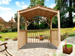 Edecks Atlas Garden Gazebo - Pressure Treated Outdoor Timber Diy Kit - 1990mm X 1990mm With Bolt Down Anchors - thumbnail 2