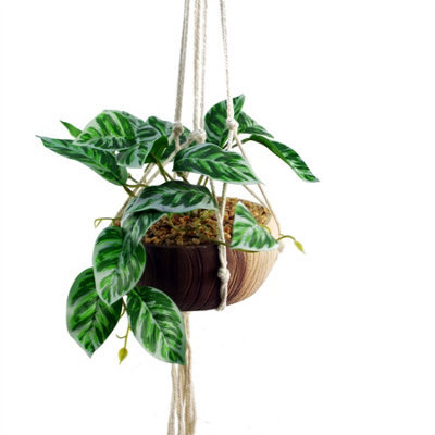 Leaf 85Cm Hanging Artificial Pothos Plant With Planter - image 1