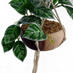 Leaf 85Cm Hanging Artificial Pothos Plant With Planter - thumbnail 3
