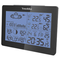 Youshiko Yc9360 Digital Weather Station Radio Controlled Clock ( Official Uk Version) - thumbnail 2