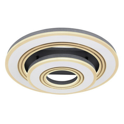 Luminosa Lighting Luminosa Jack Integrated Led Semi Flush Ceiling Light White Led Dimmable 2700-6000K Remote Control - image 1