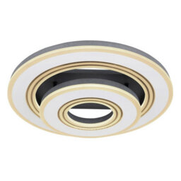 Luminosa Lighting Luminosa Jack Integrated Led Semi Flush Ceiling Light White Led Dimmable 2700-6000K Remote Control