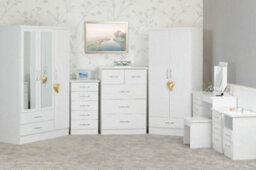 Seconique Nevada 5 Drawer Narrow Chest White Gloss - thumbnail 8