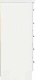 Seconique Nevada 5 Drawer Narrow Chest White Gloss - thumbnail 4