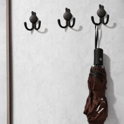 5 Pack Vintage Stainless Steel Wall Hooks With Screws For Storing Hats, Towels And Bathrobes (Black) - thumbnail 2