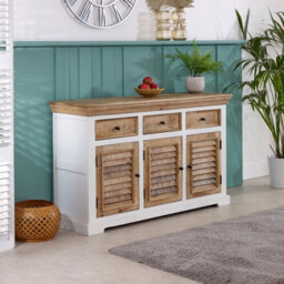 Buttercup Farm Alfie Sideboard - 3 Drawer & 3 Doors - Mango Wood - L45 X W140 X H85 Cm - thumbnail 5
