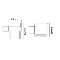 Plum&clay Emilia Chrome 4-Piece Bathroom Accessory Set - thumbnail 6