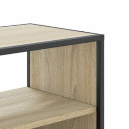 Berkfield Industrial Tv Cabinet Sonoma Oak 100X31X39.5 Cm Engineered Wood And Metal - thumbnail 8