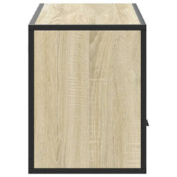 Berkfield Industrial Tv Cabinet Sonoma Oak 100X31X39.5 Cm Engineered Wood And Metal - thumbnail 5
