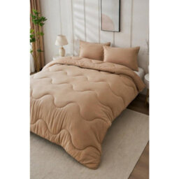 Dyzi 10.5 Tog Supersoft Microfibre Duvet Coverless Or Covered Set - Beige - Double - thumbnail 3