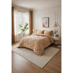 Dyzi 10.5 Tog Supersoft Microfibre Duvet Coverless Or Covered Set - Beige - Double - thumbnail 4