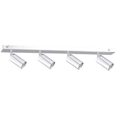 Luminosa Lighting Luminosa Eye Ceiling Spotlight Bar Silver, 60Cm, 4X Gu10