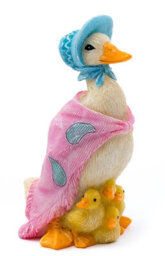 Jardinopia Beatrix Potter Jemima Puddle-Duck Cane Or Stake Topper (Ccbp0003C) - L4.5 X W6 X H9.5 Cm - thumbnail 3