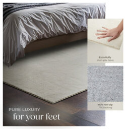 Tectake Rug Zonelle Short Pile And Ultra-Soft Carpet In Rectangular Or Round Design 120 X 170 Cm - Cream - thumbnail 4
