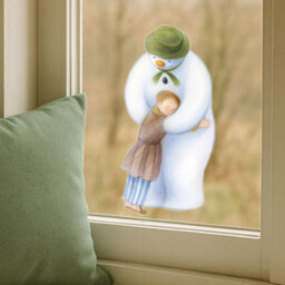 Stickerscape The Snowman And James Hug Window Sticker (Large Size) Christmas Window Decoration Repositionable And Reusable Made In The Uk - thumbnail 3