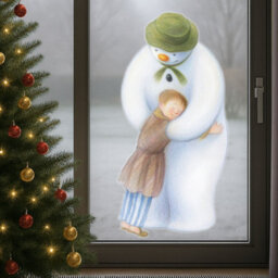 Stickerscape The Snowman And James Hug Window Sticker (Large Size) Christmas Window Decoration Repositionable And Reusable Made In The Uk - thumbnail 5