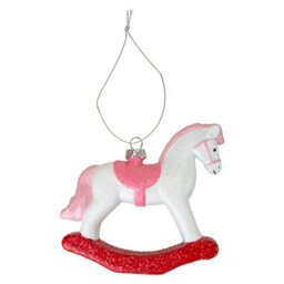 Christmas Tree Decoration Rocking Horse 10X10. 5X2. - thumbnail 1