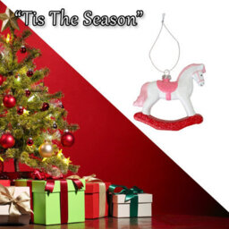 Christmas Tree Decoration Rocking Horse 10X10. 5X2. - thumbnail 6