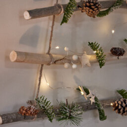 Dibor Traditional Nordic Pine Xmas Decor Christmas Tree Ladder Hanging Decoration - thumbnail 3