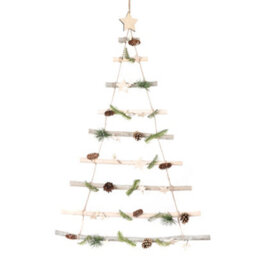 Dibor Traditional Nordic Pine Xmas Decor Christmas Tree Ladder Hanging Decoration - thumbnail 2