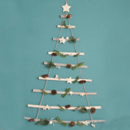 Dibor Traditional Nordic Pine Xmas Decor Christmas Tree Ladder Hanging Decoration - thumbnail 5