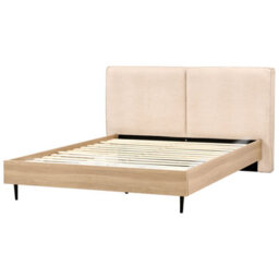 Beliani Bed Boucle Izernore 180 X 200 Cm (Eu Super King) Beige - thumbnail 5