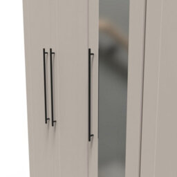 Howard Tall 5 Door 2 Drawer 1 Mirror Wardrobe In Kashmir Matt (Ready Assembled) - thumbnail 2