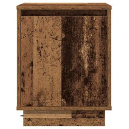 Berkfield Bedside Cabinets With Led Lights 2 Pcs Old Wood 39X34,5X50 Cm - thumbnail 8