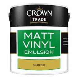 Crown Trade Vinyl Matt Walls & Ceilings Emulsion Paint Ral 090 70 60 (090 70 60) 2.5L - thumbnail 2