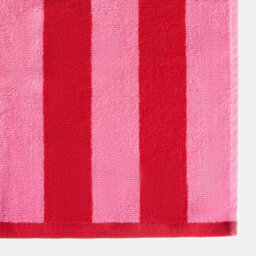 Ohs Stripe 100% Cotton Bath Towel Hotel Quality Soft Absorbent, Pink - 1Pc - thumbnail 5
